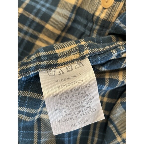 Vtg CC Filson Plaid Flannel Mens Size L Button Front Shirt Long Sleeve Green - Picture 6 of 8